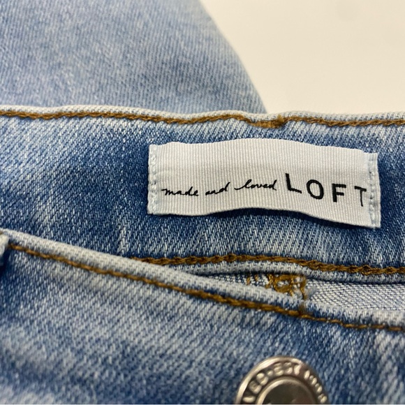 LOFT Women's Light Blue High Waist Skinny Jeans- Womens size 0 - Picture 4 of 5